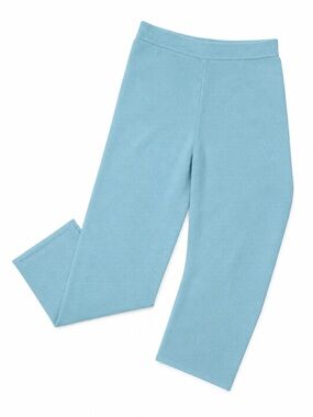 LIGHT BLUE SWEATER CULOTTE KITTENISH PANTS